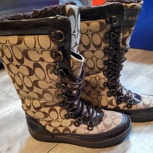 Coach winter snow boots
